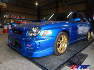 気分はラリードライバー!インプレッサWRX STI(GDB)の納車前整備を行いました。