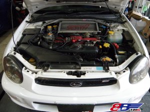 インプレッサWRXSTI GDB の納車点検とナビゲーションの取り付けを行いました。