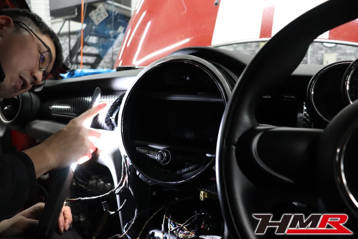 ミニクーパーS(F56)ドラレコ取付