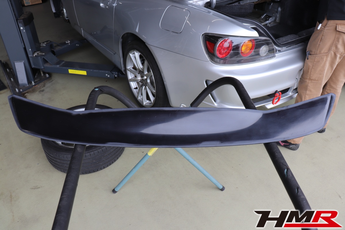 S2000 RG-Oトランクスポイラー取付け