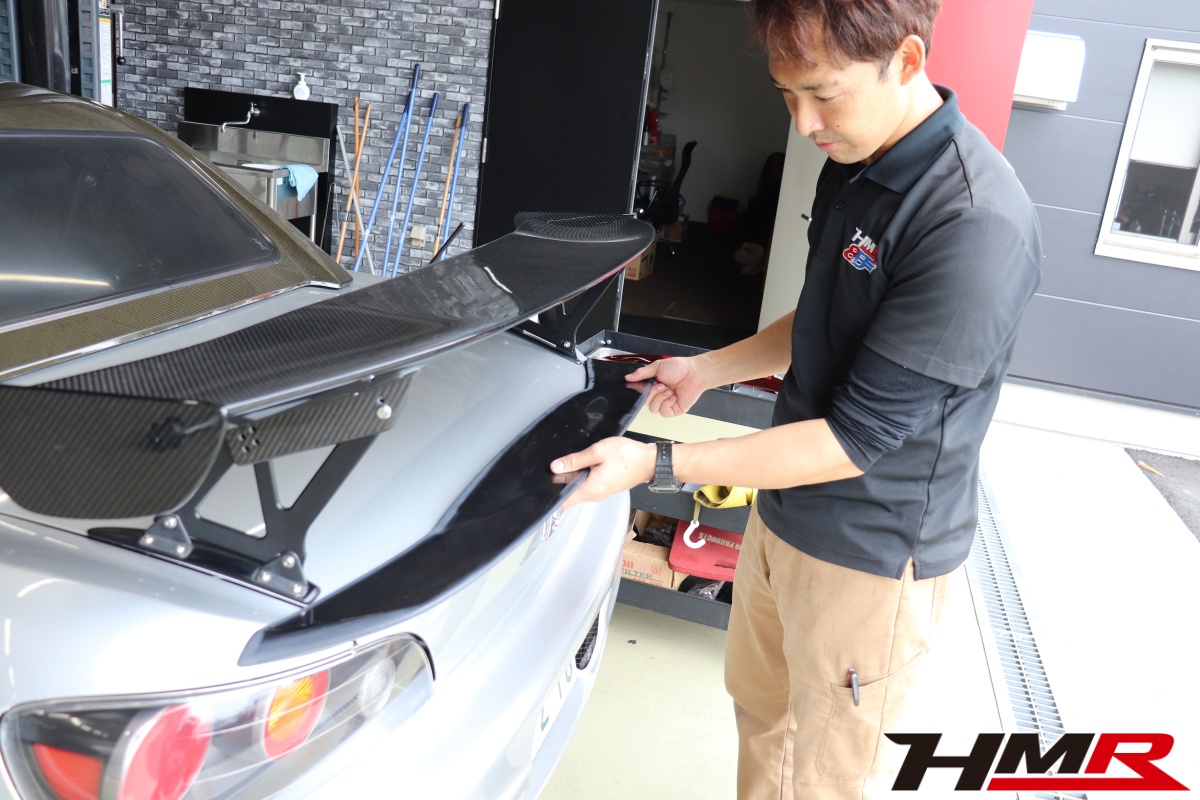 S2000 RG-Oトランクスポイラー取付け