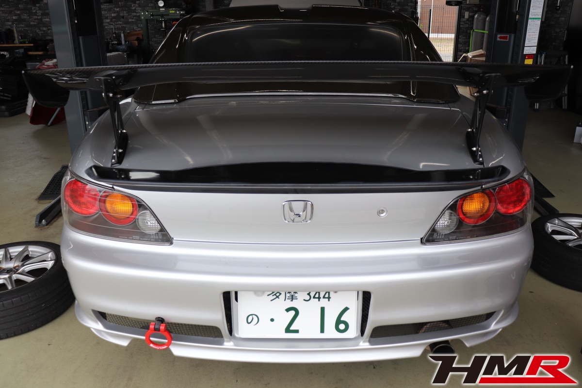 S2000 RG-Oトランクスポイラー取付け