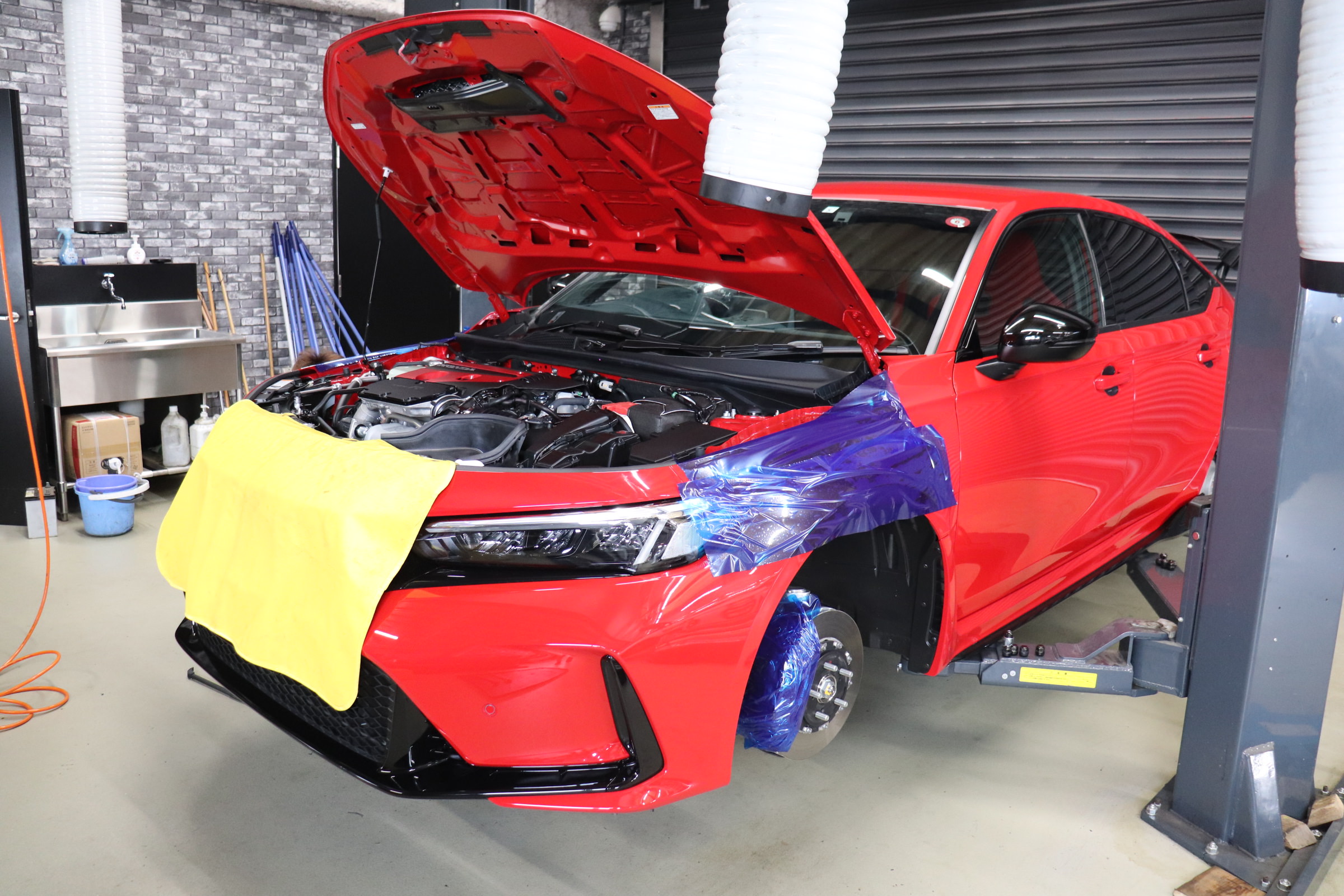 シビックタイプR(FL5) SPOONダウンサス取付け