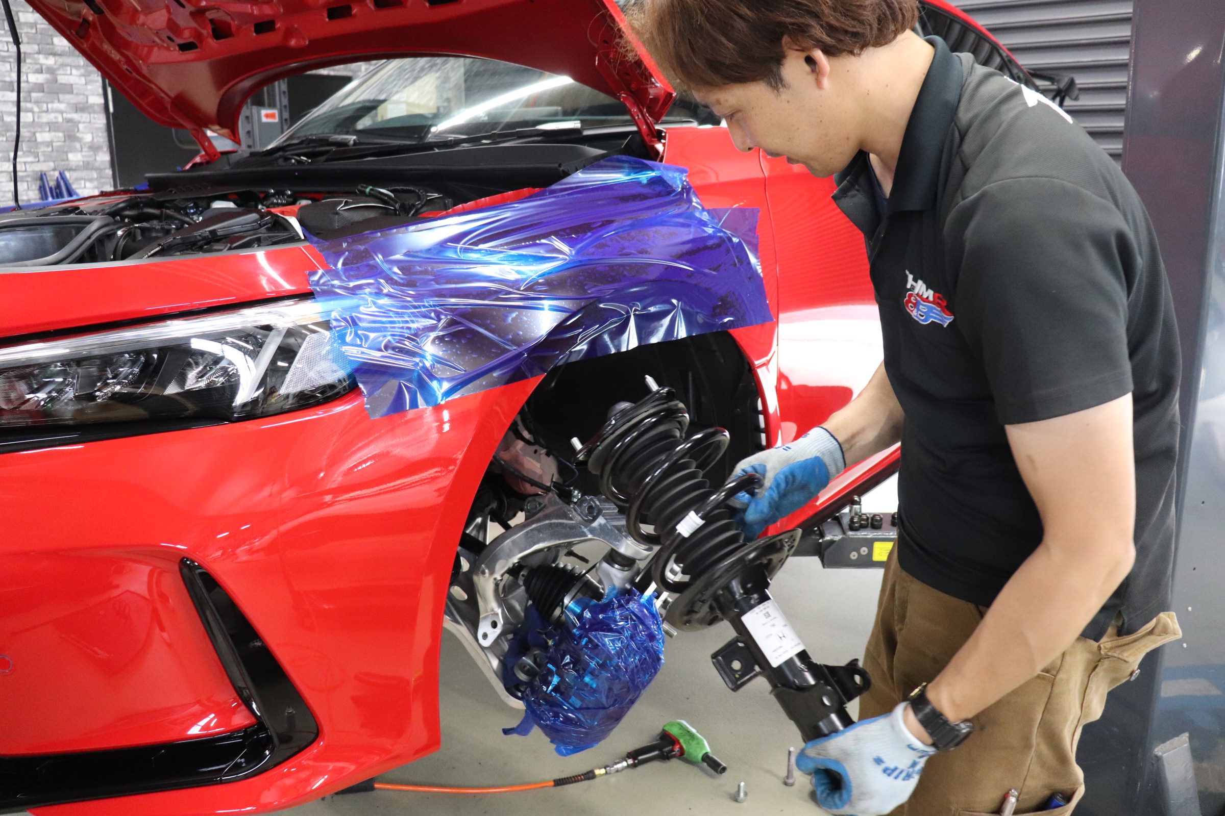 シビックタイプR(FL5) SPOONダウンサス取付け