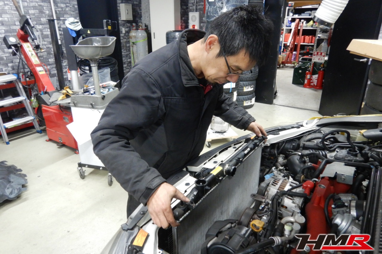 スバル インプレッサ GRF ラジエター交換