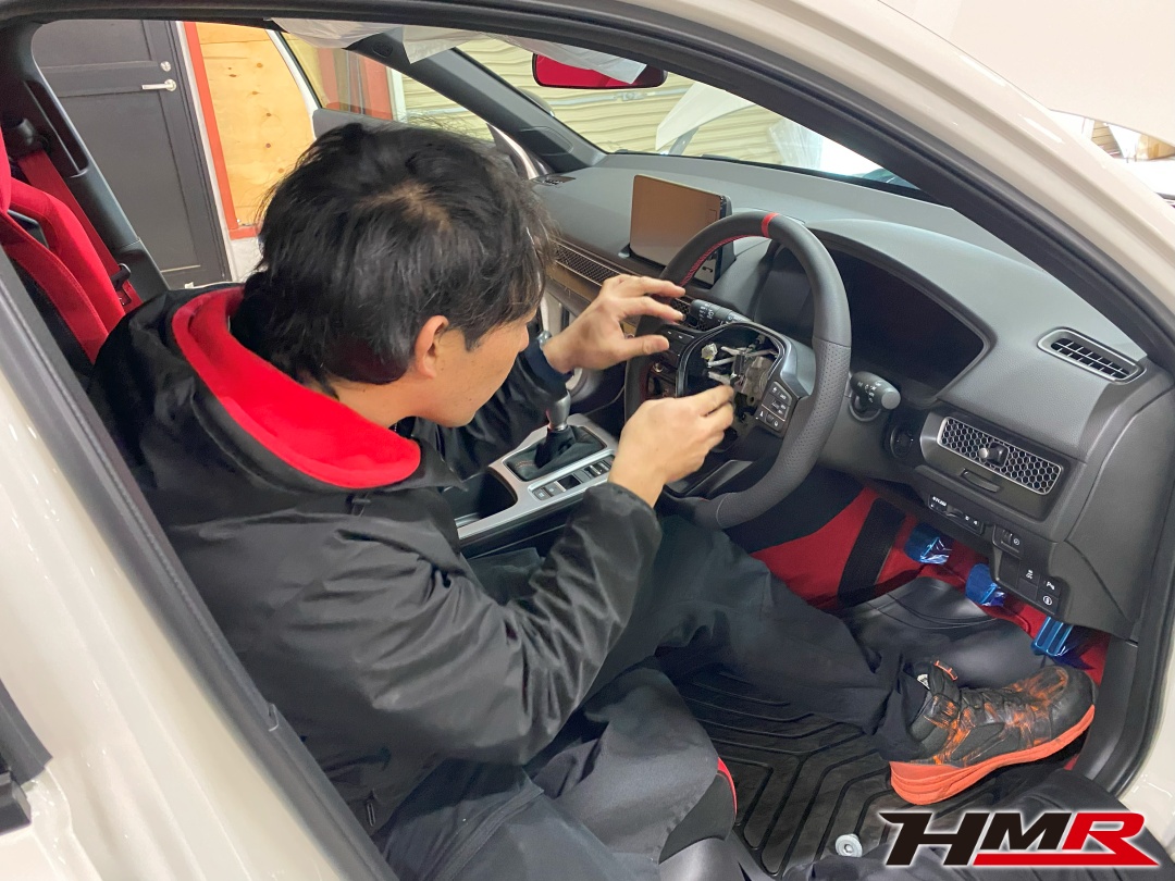 シビックタイプR(FL5)SEEKERステアリング交換