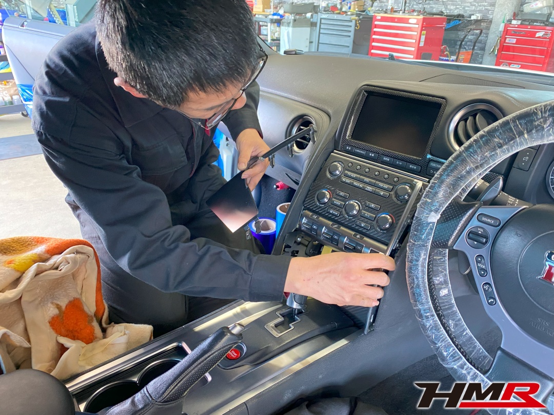 R35GT-R ダッシュボード交換