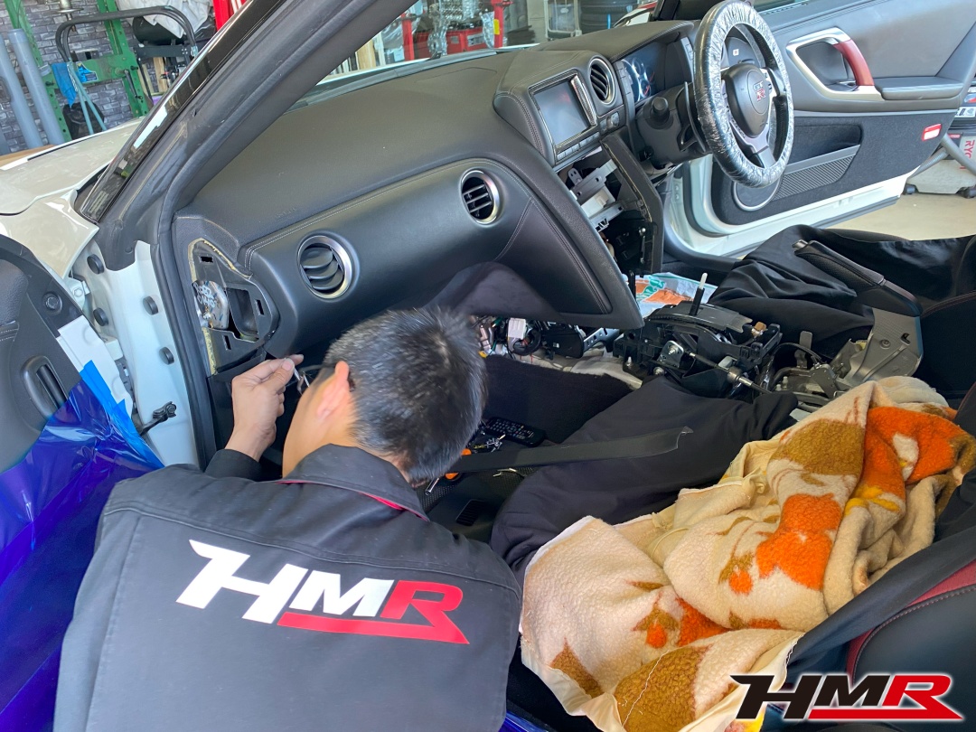 R35GT-R ダッシュボード交換