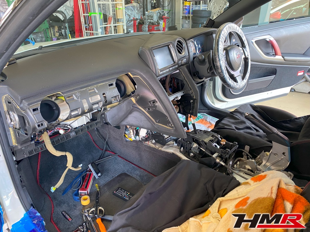 R35GT-R ダッシュボード交換